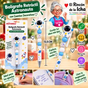 Bolígrafo Retráctil Astronauta Motarro 13,5 cm