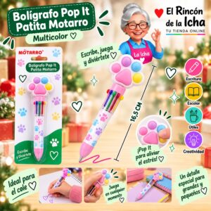 Bolígrafo Pop It Patita Motarro 16,5 cm