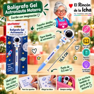 Bolígrafo Gel Astronauta Motarro 16,5 cm