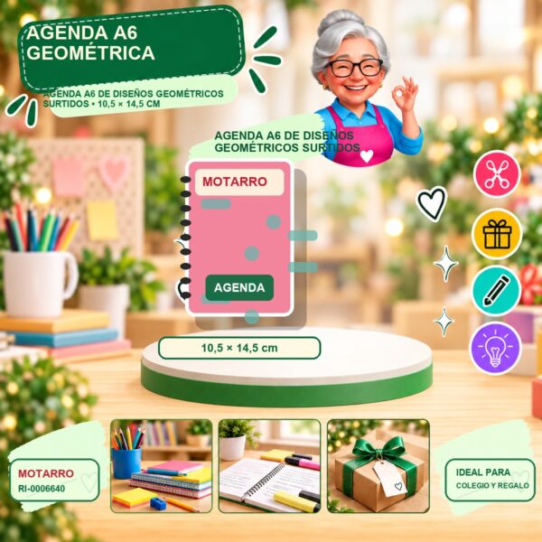 RI-0006640 Agenda A6 Geométrica Motarro