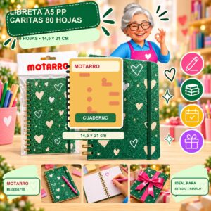 RI-0006739 Libreta A5 PP Caritas Motarro 80 Hojas