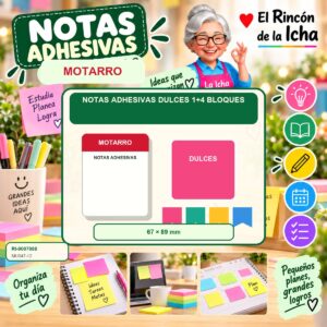 Notas Adhesivas Motarro Dulces 1+4 Bloques