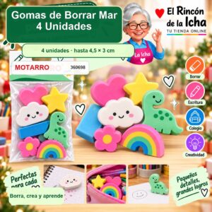 Gomas de Borrar Motarro Mar 4 Unidades