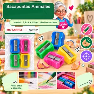 Sacapuntas Motarro Animales
