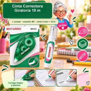 RI-0007360 Cinta Correctora Motarro Giratoria 10 m