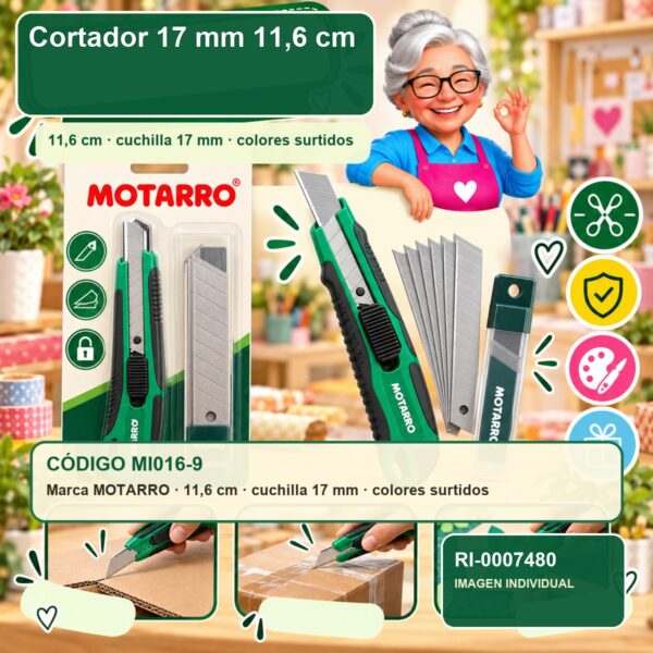 RI-0007480 Cortador Motarro 17 mm 11,6 cm