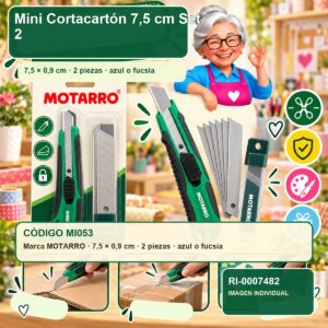 RI-0007482 Mini Cortacartón Motarro 7,5 cm Set 2