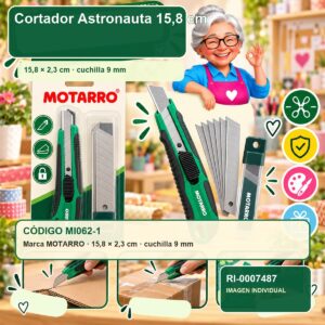 RI-0007487 Cortador Astronauta Motarro 15,8 cm