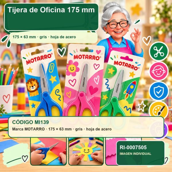 RI-0007505 Tijera de Oficina Motarro 175 mm