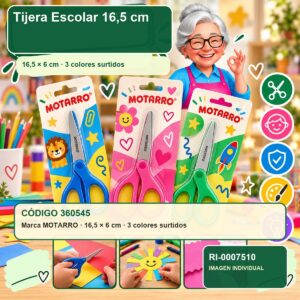 Tijera Escolar Motarro 16,5 cm