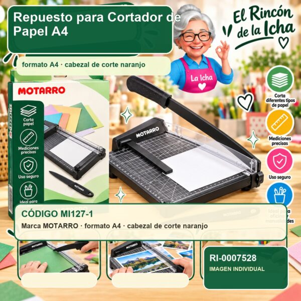 RI-0007528 Repuesto para Cortador de Papel Motarro A4