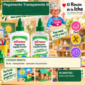 RI-0007553 Pegamento Transparente Motarro 50 ml