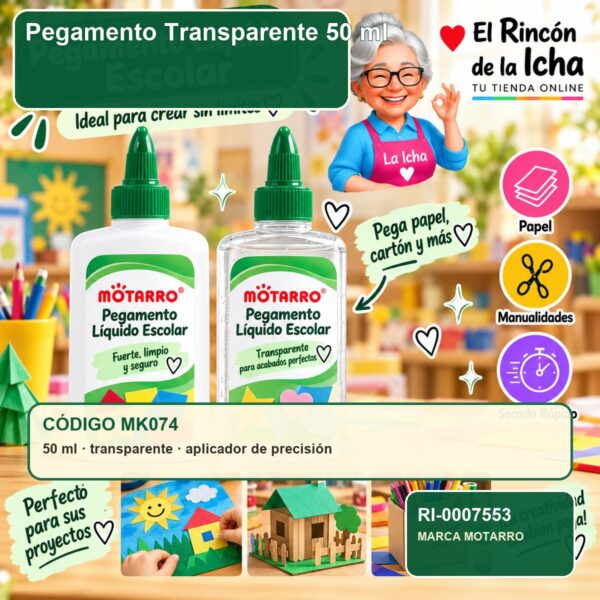 RI-0007553 Pegamento Transparente Motarro 50 ml