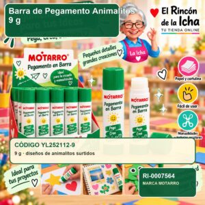 RI-0007564 Barra de Pegamento Motarro Animalitos 9 g