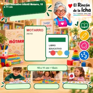 RI-0007619 Libro Educativo Infantil Motarro, 15 x 11 cm