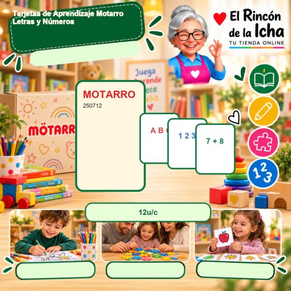 RI-0007631 Tarjetas de Aprendizaje Motarro Letras y Números