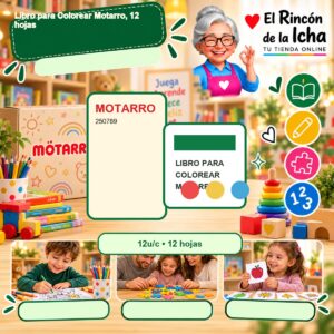 RI-0007642 Libro para Colorear Motarro, 12 hojas