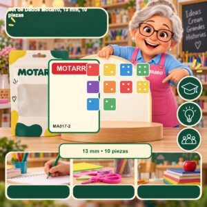 RI-0007696 Set de Dados Motarro, 13 mm, 10 piezas