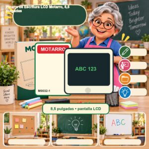 RI-0007712 Pizarra de Escritura LCD Motarro, 8,5 pulgadas
