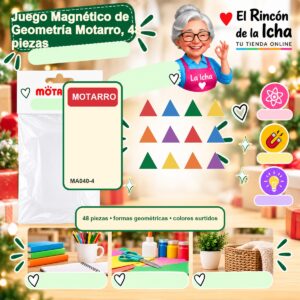 RI-0007831 Juego Magnético de Geometría Motarro, 48 piezas