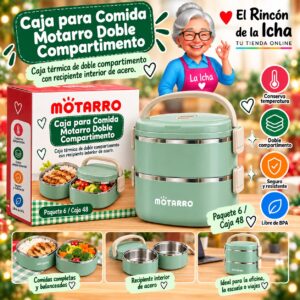 RI-0007891 Caja para Comida Motarro Doble Compartimento
