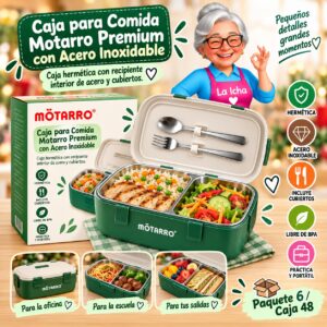 RI-0007894 Caja para Comida Motarro Premium con Acero Inoxidable