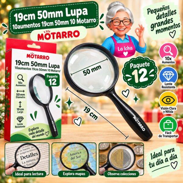 19cm 50mm Lupa 10aumentos 19cm 50mm 10 Motarro