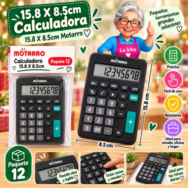 15.8 X 8.5cm Calculadora 15.8 X 8.5cm Motarro