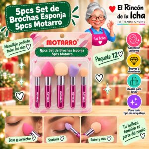 5pcs Set de Brochas Esponja 5pcs Motarro