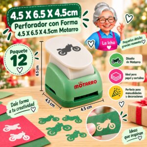 6 X 7.5 X 4.5cm Perforador con Forma 6 X 7.5 X 4.5cm Motarro