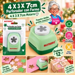 4 X 3 X 7cm Perforador con Forma 4 X 3 X 7cm Motarro