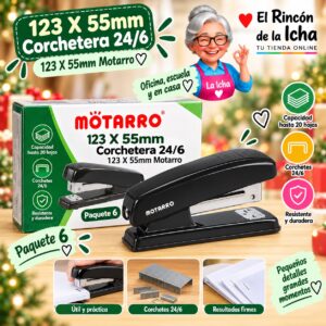 123 X 55mm Corchetera 24/6 123 X 55mm Motarro