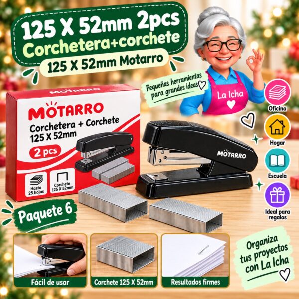125 X 52mm 2pcs Corchetera+corchete 125 X 52mm Motarro
