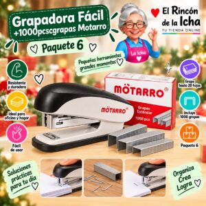 Grapadora Fácil+1000pcscgrapas Motarro
