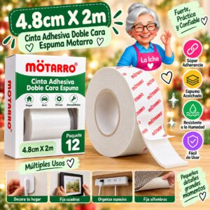 RI-0008011 4.8cm X 2m Cinta Adhesiva Doble Cara Espuma Motarro