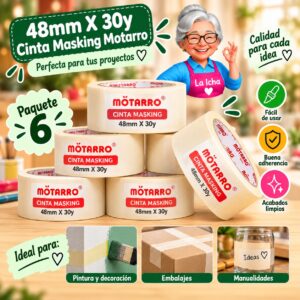 RI-0008012 48mm X 30y Cinta Masking Motarro