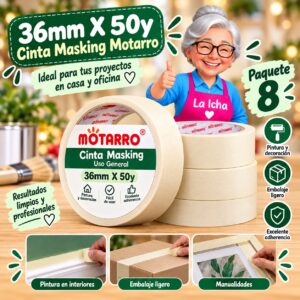 RI-0008014 36mm X 50y Cinta Masking Motarro