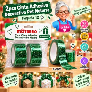 2pcs Cinta Adhesiva Decorativa Pet Motarro