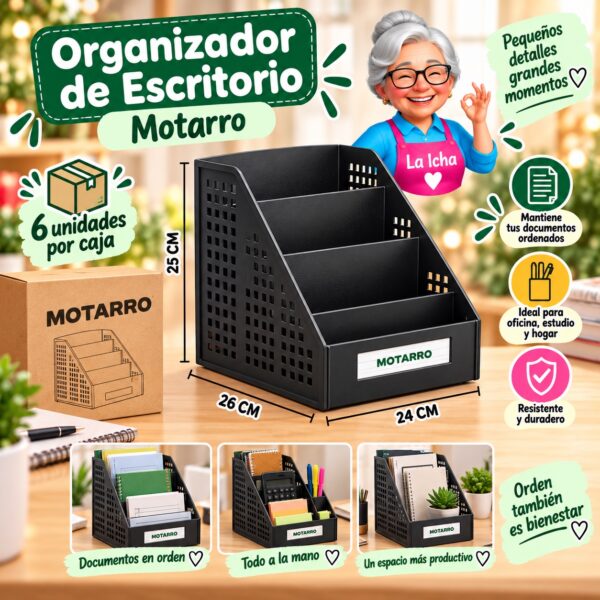 RI-0008105 Organizador de Escritorio Modelo 2 Motarro
