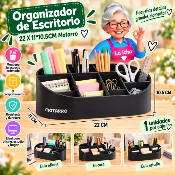 RI-0008106 Organizador de Escritorio 22 X 11*10.5CM Motarro