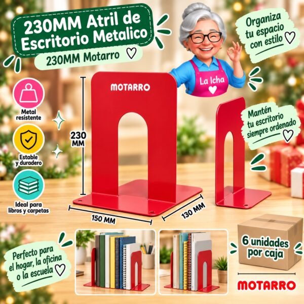 230MM Atril de Escritorio Metalico 230MM Motarro