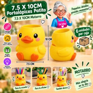 RI-0008115 7.5 X 10CM Portalápices Patito 7.5 X 10CM Motarro
