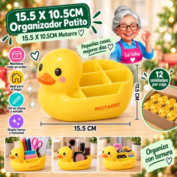 RI-0008116 15.5 X 10.5CM Organizador Patito 15.5 X 10.5CM Motarro