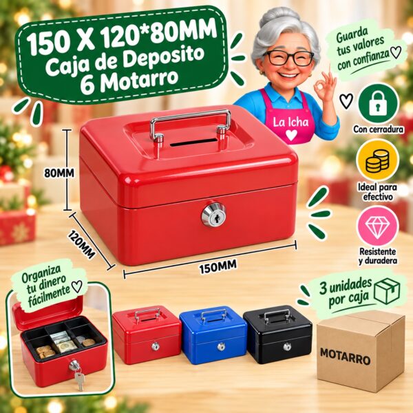 RI-0008124 150 X 120*80MM Caja de Deposito 6 Motarro