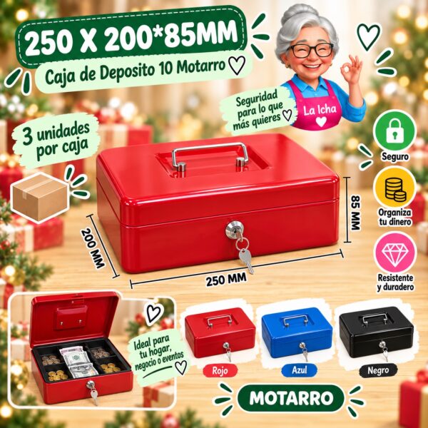 RI-0008126 250 X 200*85MM Caja de Deposito 10 Motarro