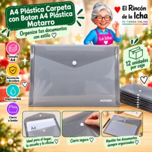 RI-0008139 A4 Carpeta con Boton A4 Motarro