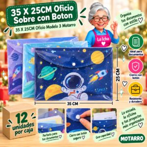 RI-0008142 35 X 25CM Oficio Sobre con Boton 35 X 25CM Oficio Modelo 3 Motarro