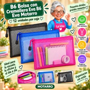 RI-0008239 B6 Bolsa con Cremallera Eva B6 Eva Motarro