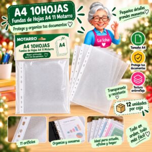 RI-0008245 A4 10HOJAS Fundas de Hojas A4 11 Motarro