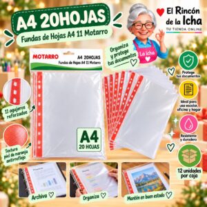 RI-0008248 A4 20HOJAS Fundas de Hojas A4 11 Motarro